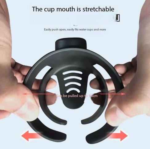 ABS Luxury Multi-Function Car Water Cup Holder Double Layer Storage Two Rotating Beverage Holder by